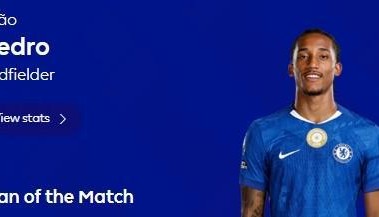 进球+门线解围，若昂-佩德罗当选切尔西vs富勒姆全场最佳